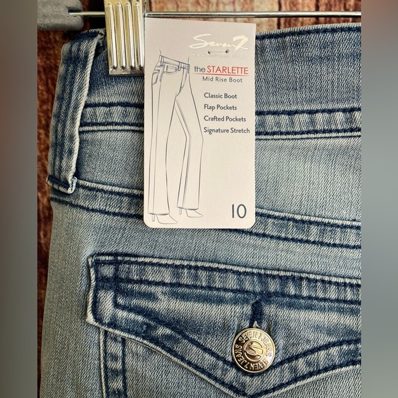 Seven7 | NWT Women’s Starlette Mid Rise Bootcut Jeans - Picture 9 of 10